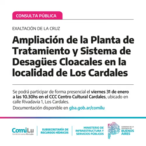 CP_Ampliación planta de tratamiento y desagues cloacales-Los Cardales_general